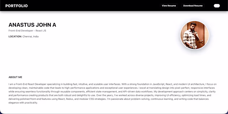 Cover image for React Frontend Development Project