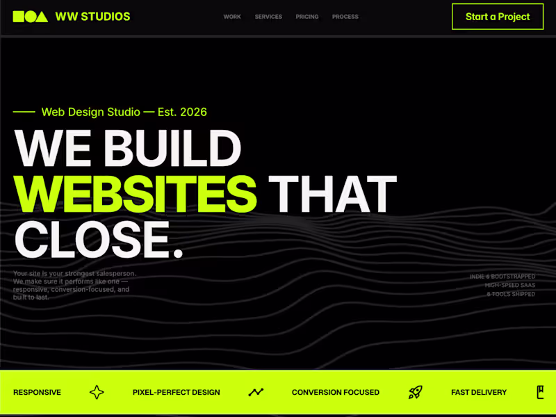 Cover image for Built this web design studio