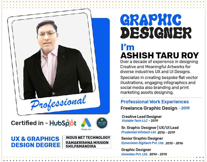 Cover image for Graphic Designer Portfolio Resume Projects