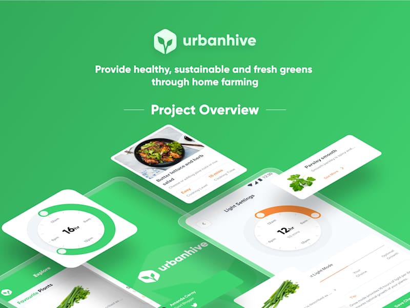 Cover image for Urbanhive -  iOS & Android App Design