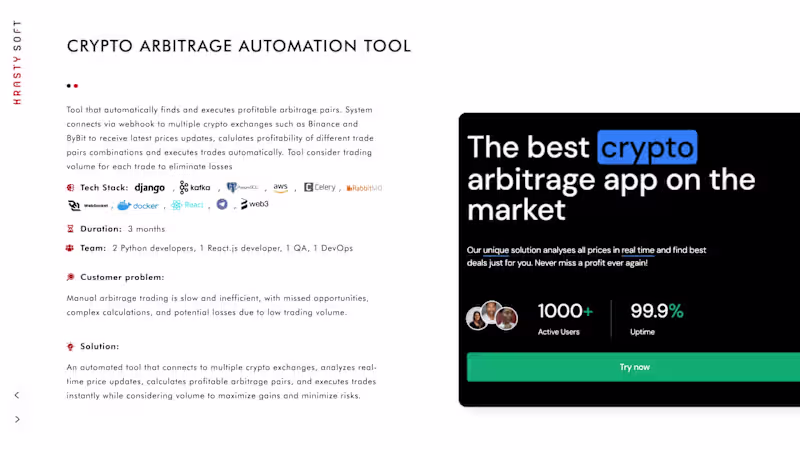 Cover image for Crypto Arbitrage Automation Tool