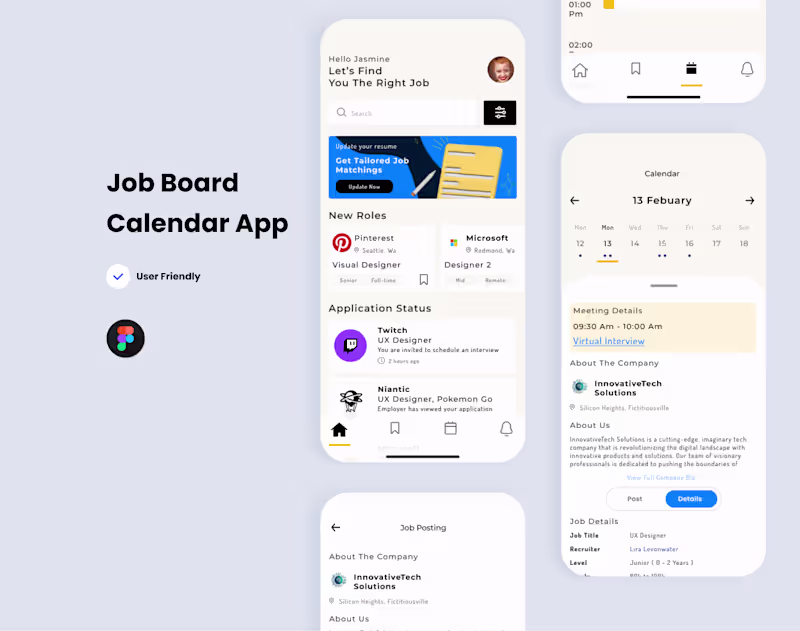 Cover image for Job Board & Interview Calendar App This project explores a m...
