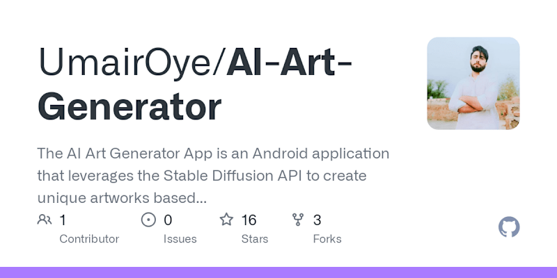 Cover image for AI Art Generator App
