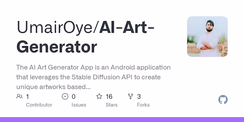 Cover image for AI Art Generator App