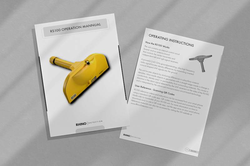 Cover image for RHINO Detection RS100 Product Manual Design