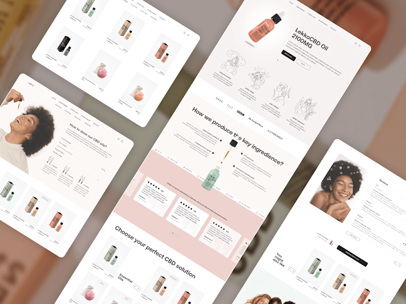 Cover image for E-commerce website design for a subscription-based CBD brand