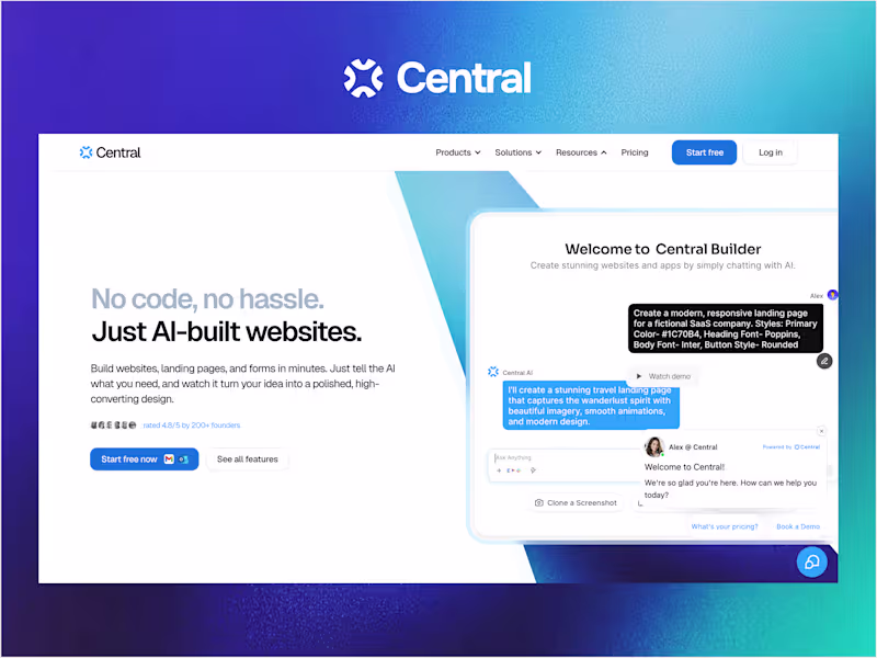 Cover image for Central