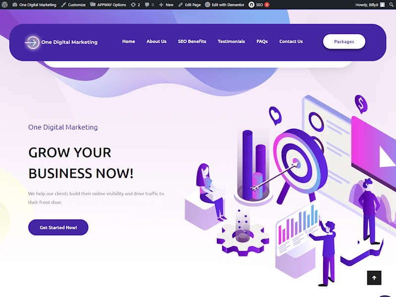 Cover image for One Digital Marketing Website Revamp