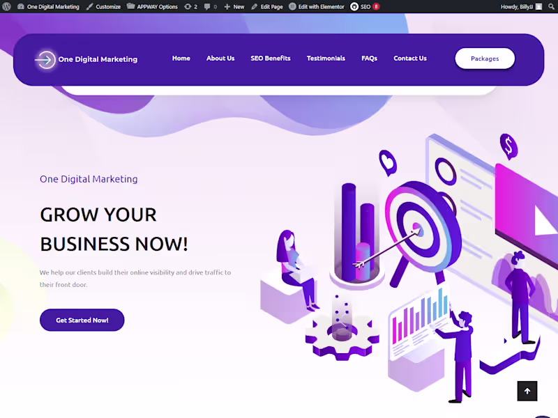 Cover image for One Digital Marketing Website Revamp