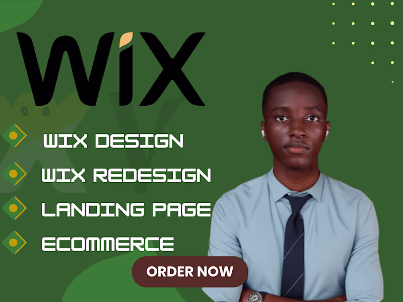 Cover image for I will design professional wix e-commerce website.