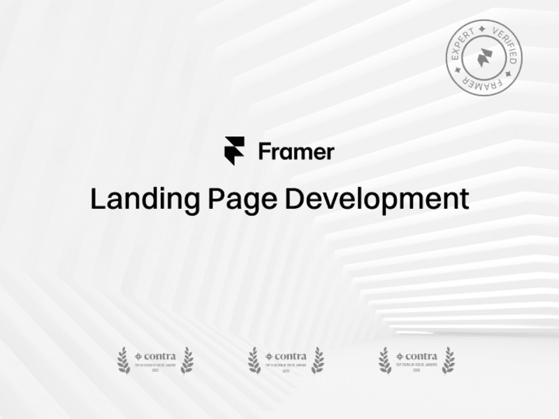 Cover image for Framer Landing Page Development