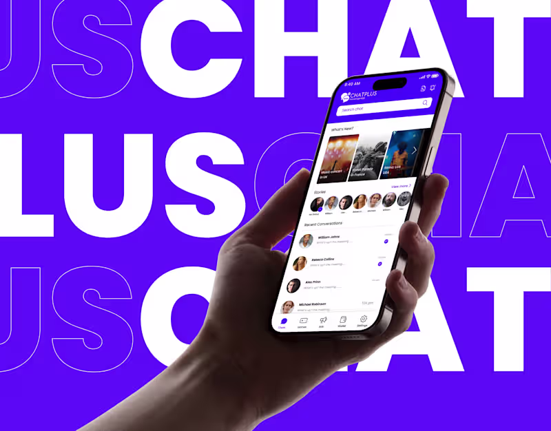 Cover image for ChatPlus Mobile App | UI/UX Case Study
