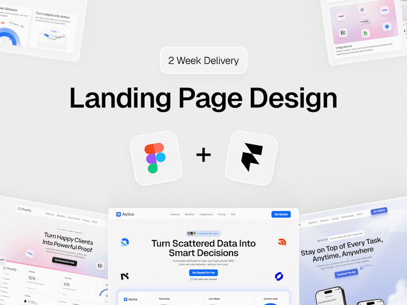 Cover image for Landing Page Design and Framer Development