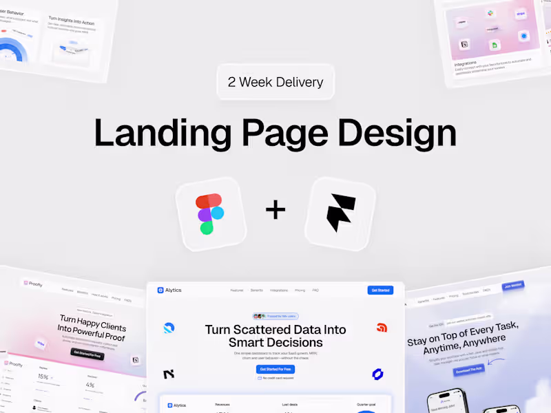 Cover image for Landing Page Design and Framer Development