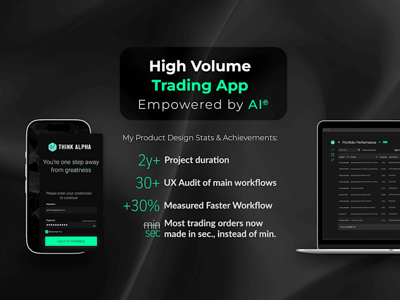 Cover image for High Volume AI Trading App - Fintech