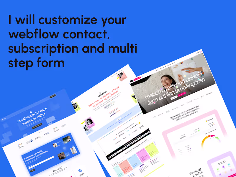 Cover image for I will customize your webflow website