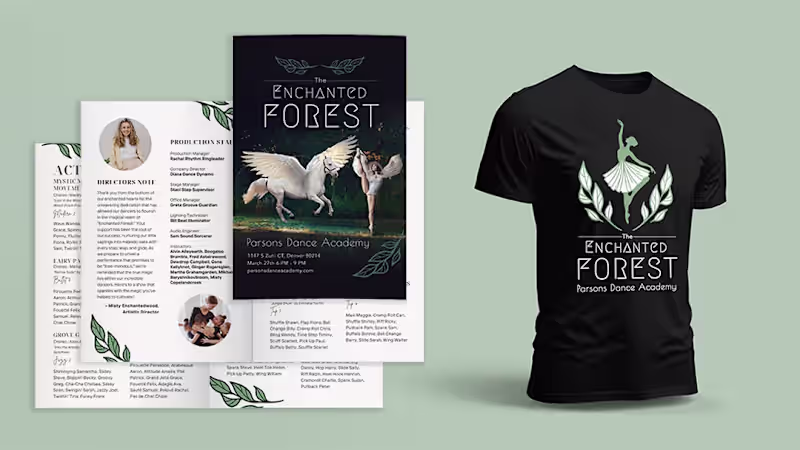 Cover image for Dance Studio Program and Merch Design