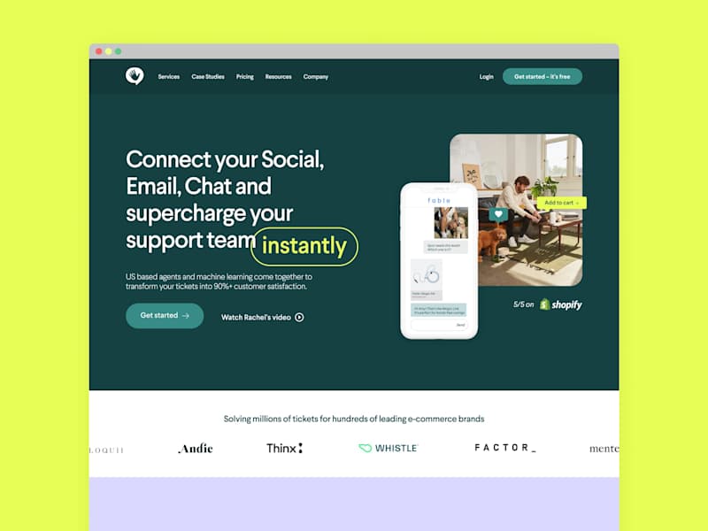 Cover image for Website Redesign for a Customer Service Outsourcer