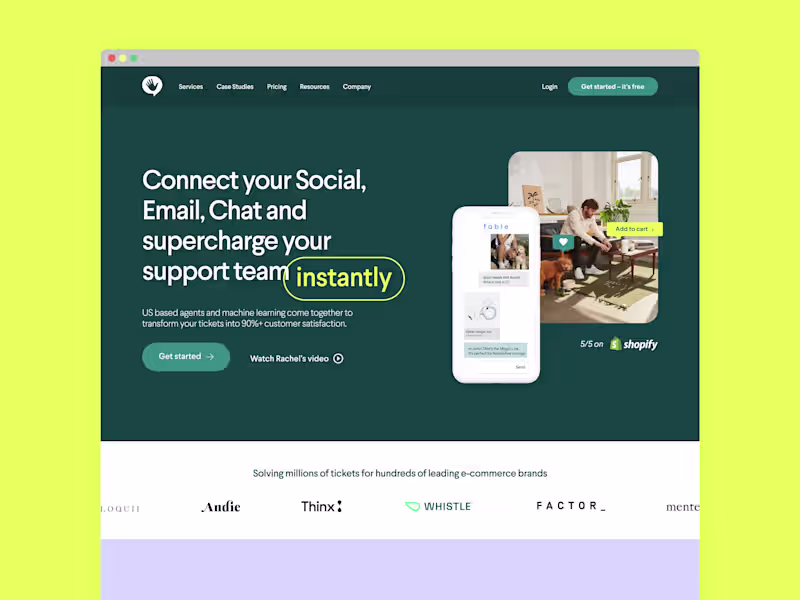 Cover image for Website Redesign for a Customer Service Outsourcer