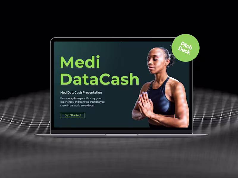 Cover image for MediData Cash Pitch Deck Design