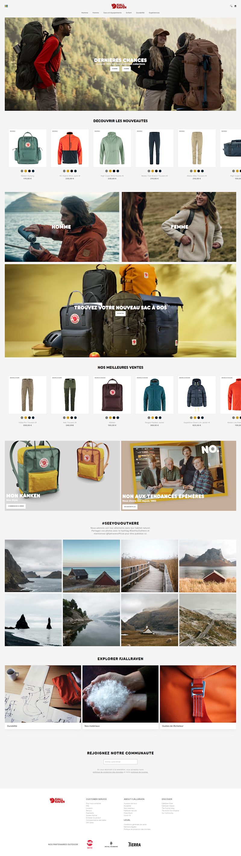 Cover image for Fjällräven on Framer + Slight Redesign