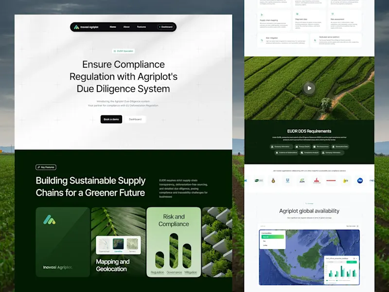Cover image for Agriplot | Landing Page Design & Webflow Development