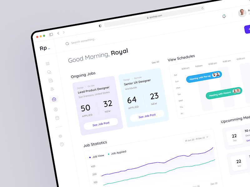 Cover image for HR Manangement Dashboard on Behance