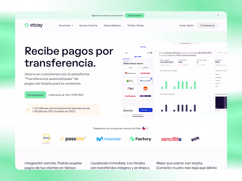 Cover image for Etpay — Website Migration to Framer