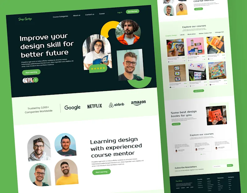 Cover image for Education platform web design