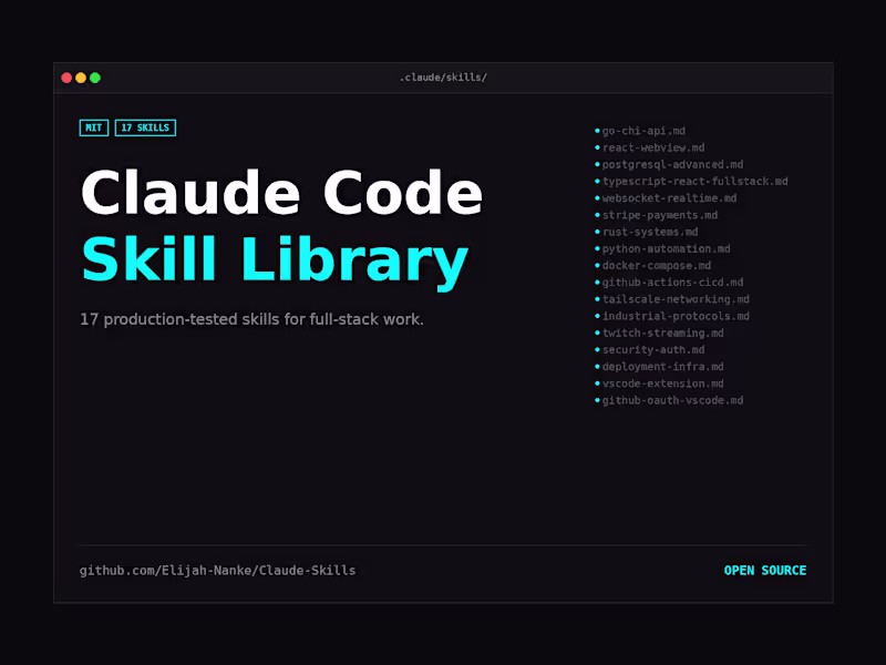 Cover image for 17 production Claude Code skills