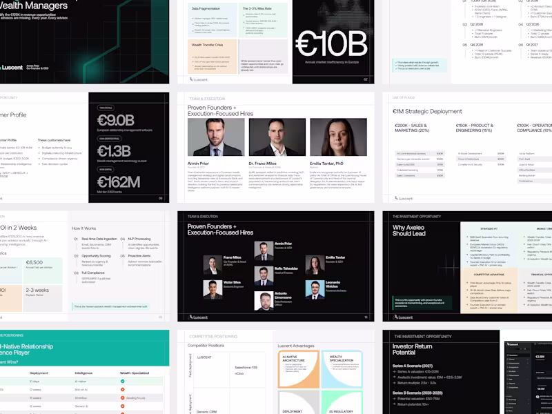 Cover image for Investor-Ready Pitch Deck Design for Luscent