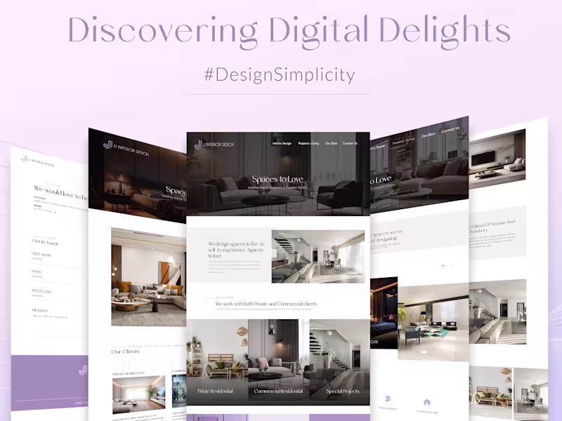 Cover image for Webpage Mockups