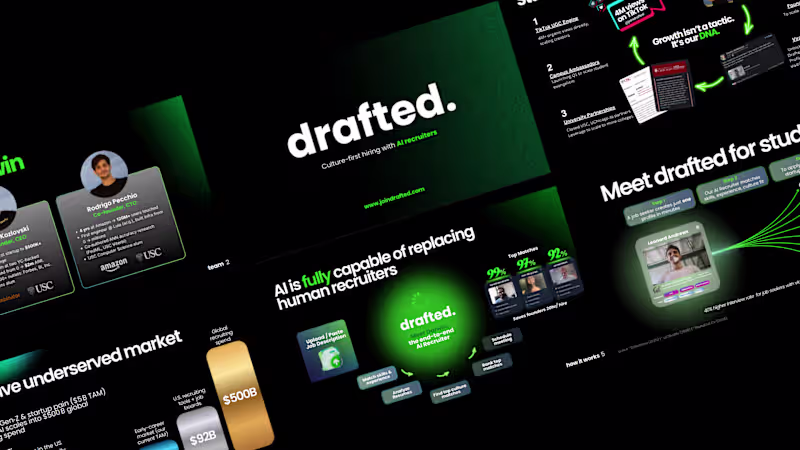 Cover image for High end pitch deck design