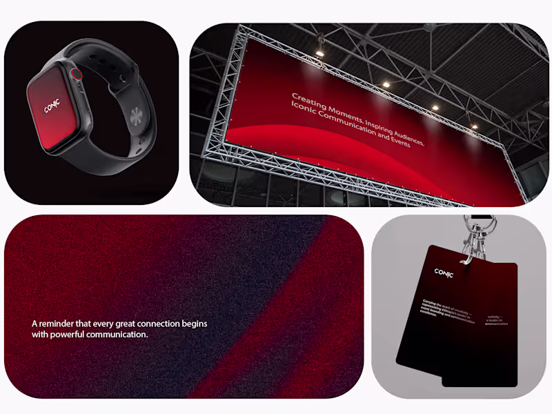 Cover image for brand identity deign for iconic events