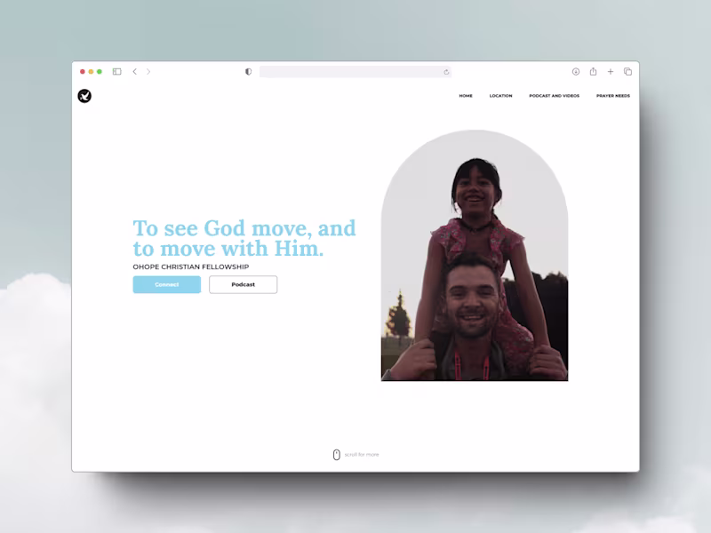Cover image for Beach Church - Website Design