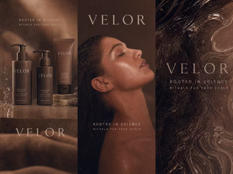 Cover image for VELOR — Luxury Haircare Brand Identity