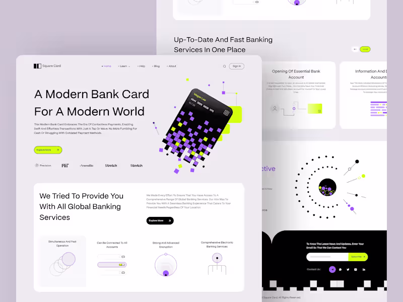 Cover image for Secure Card Banking Web App | Laravel-Based Fintech Platform