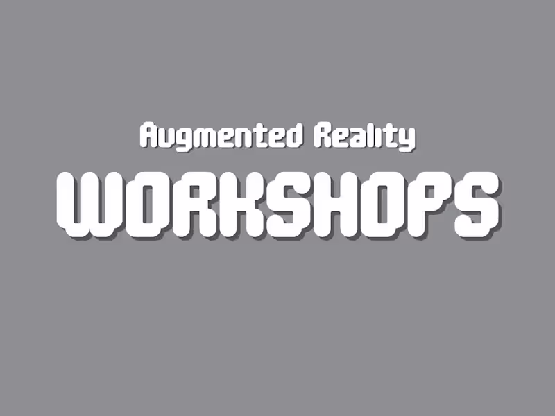 Cover image for 1:1 or group AR workshops 