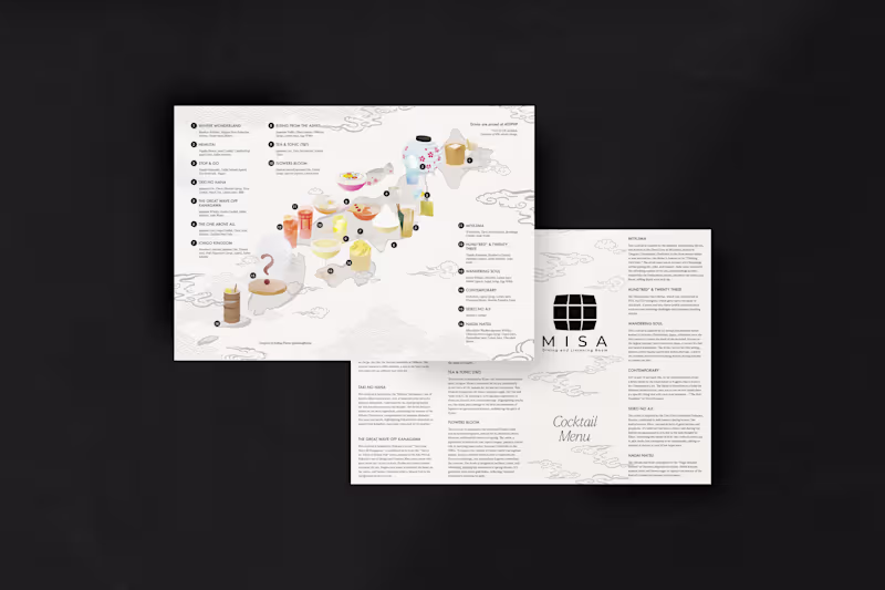 Cover image for MISA Dining - Menu Design