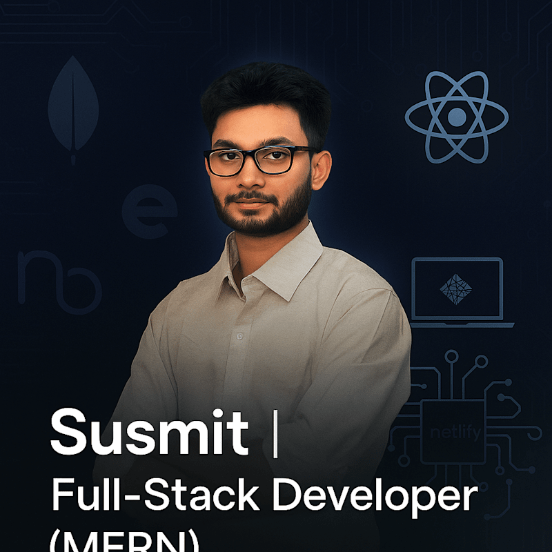 Cover image for Susmit Talukdar | Bachelor of Technology in Computer Science & …