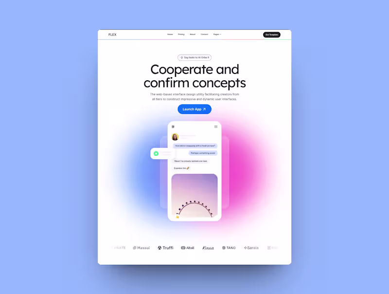 Cover image for FLEX -SaaS Landing Page
