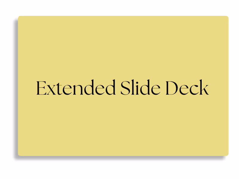 Cover image for Extended Slide Deck (16-35 Slides)