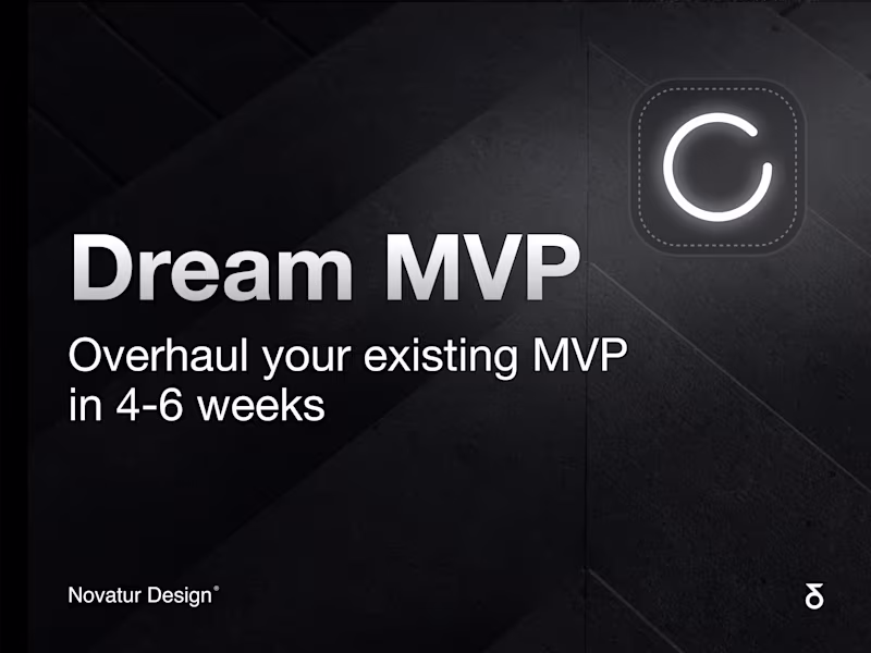Cover image for A UX & UI overhaul of your MVP in 4-6 weeks | Dream MVP