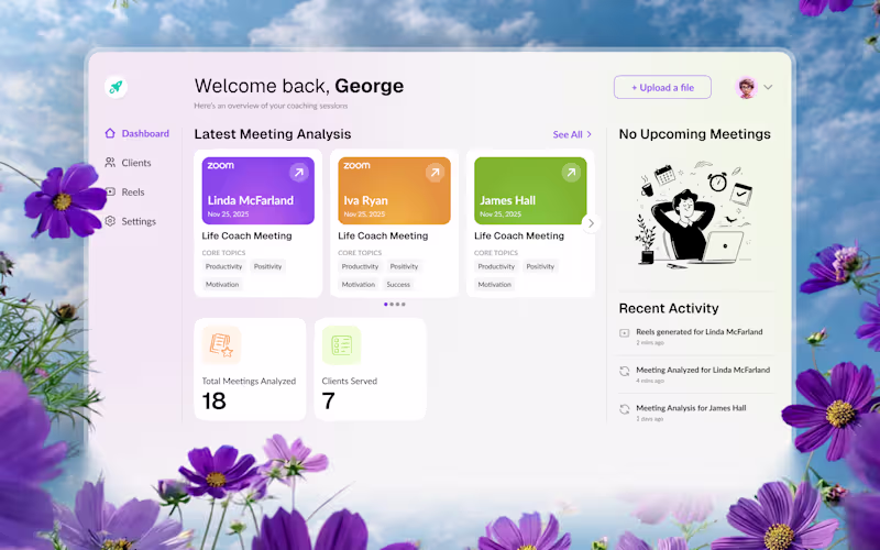 Cover image for Automated Coaching Session Support Platform Development