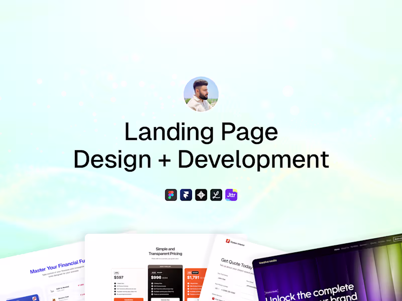 Cover image for High-Converting Landing Page Design + Framer Development