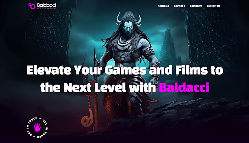 Cover image for Baldacci Animation – Landing Page Design & Framer Development