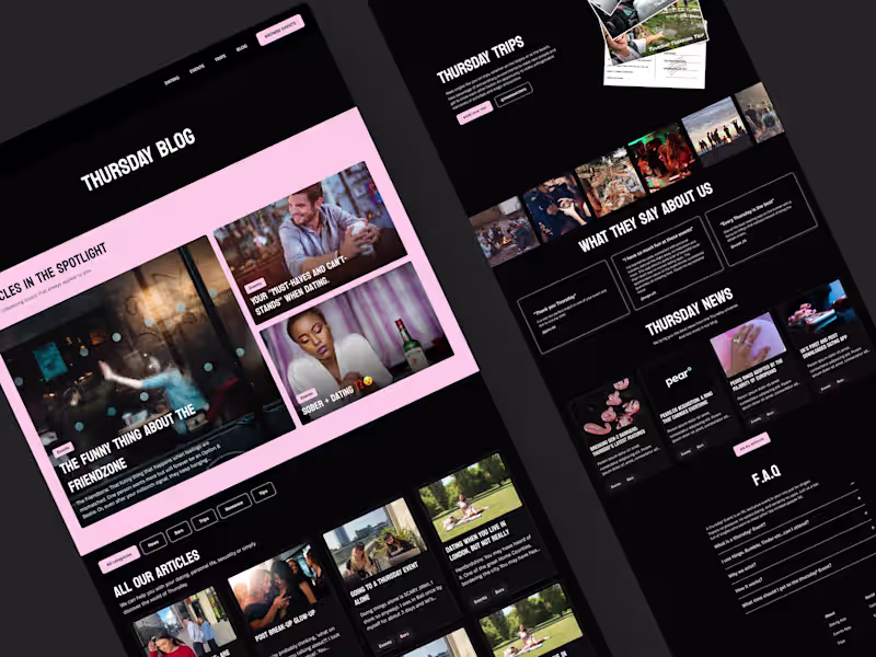 Cover image for Thursday - Figma & Webflow dev.