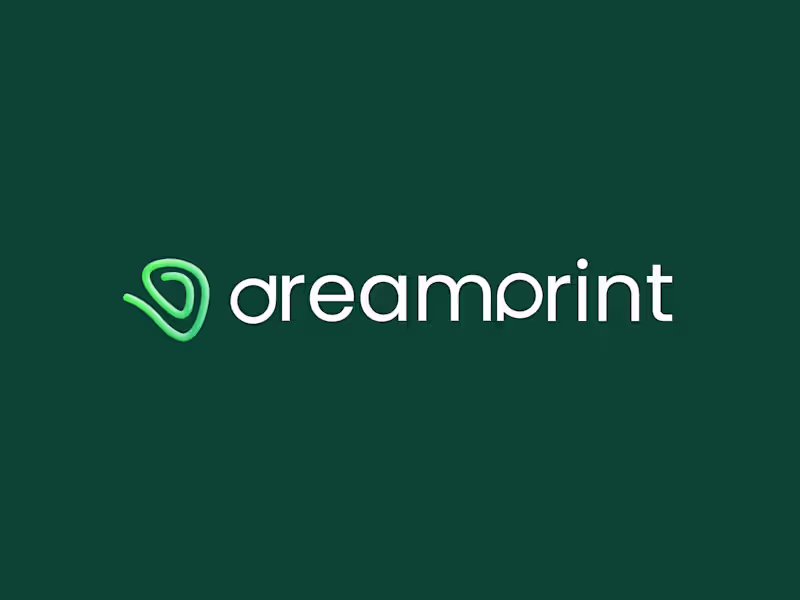 Cover image for Dreamprint logo design
- A 3d printing company