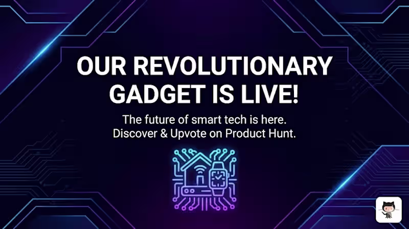Cover image for Launch Day Banner Design for Revolutionary Gadget