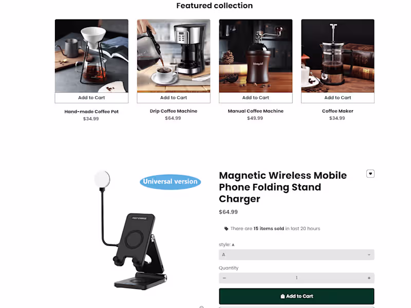 Cover image for HappyShop Demo - Shopify Store Des. & Dev.